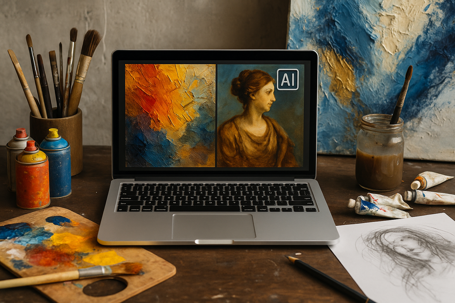 Leia mais sobre o artigo 🤖 Inteligência artificial na arte: por que ela entrou no meu ateliê (e por que você deveria considerar o mesmo)