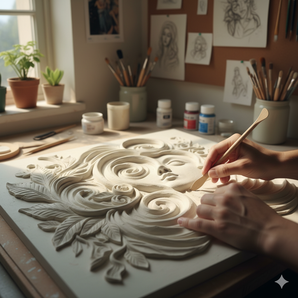 Processo Artístico em Relevo