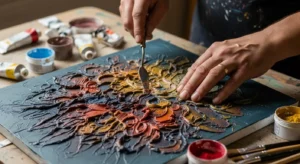 Descubra o Poder do Relevo com Camadas Sobrepostas na Arte Visual