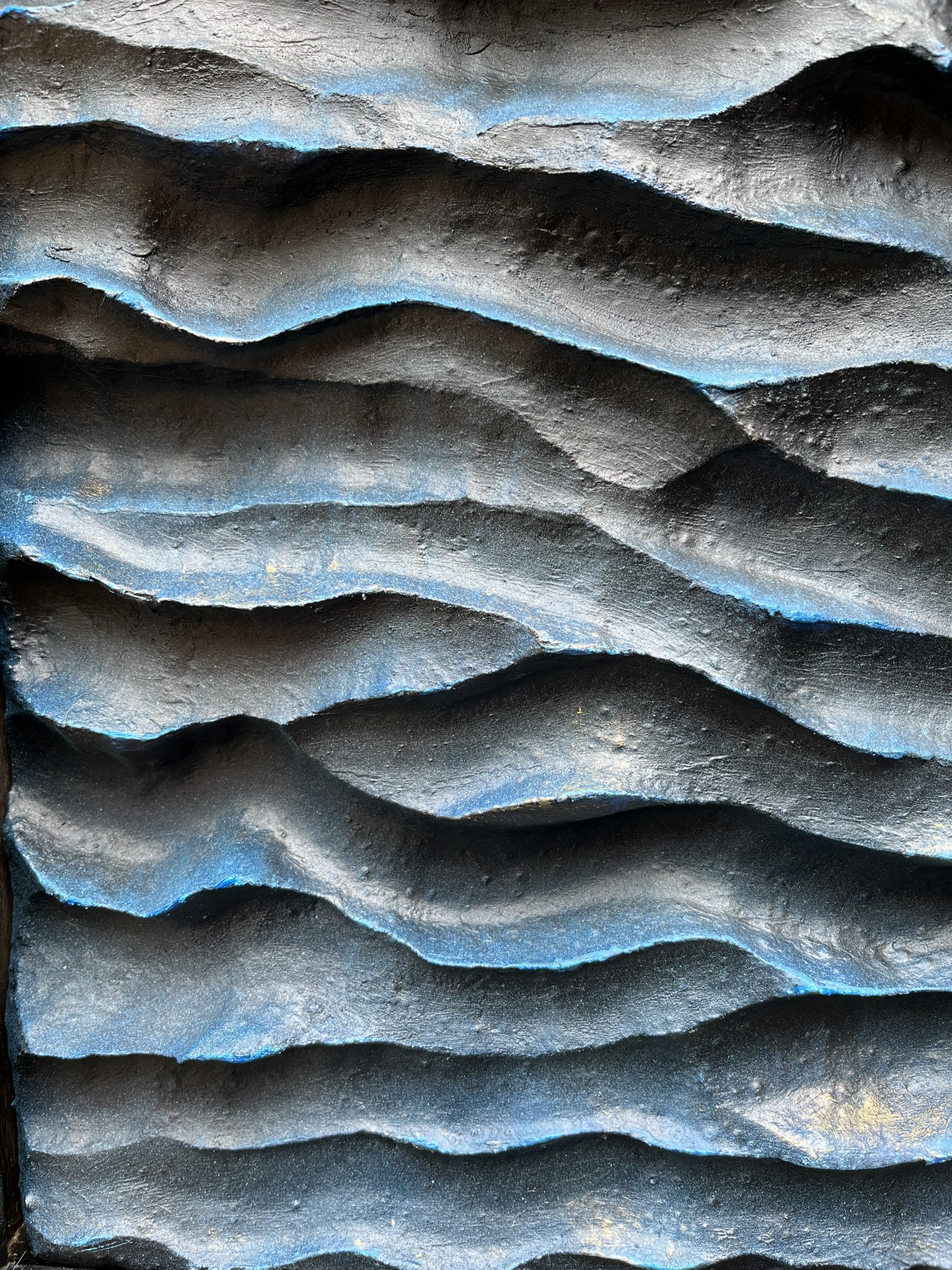 Detalhe da textura da obra Compactação